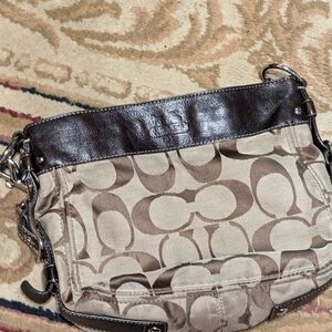 Real coach bag. Brown.